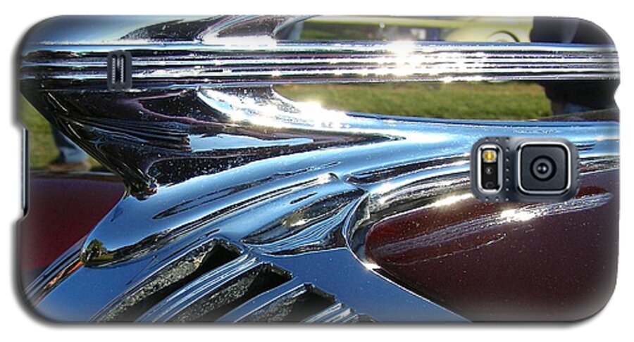 Antique Automobile Galaxy S5 Case featuring the photograph Hood Ornament #4 by Alan Johnson