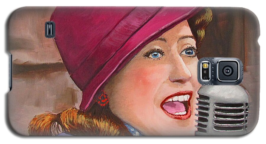 1940s Galaxy S5 Case featuring the painting 40s SINGER by Kevin Hughes