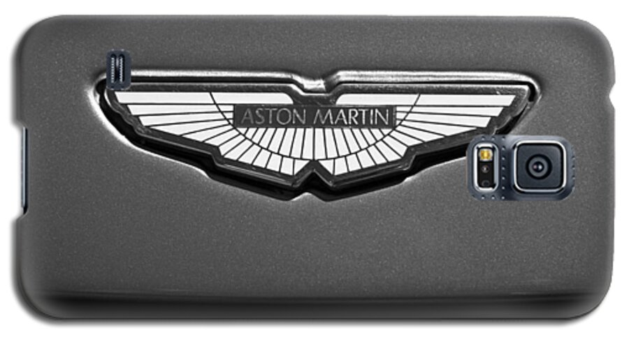 Aston Martin Emblem Galaxy S5 Case featuring the photograph Aston Martin Emblem #5 by Jill Reger