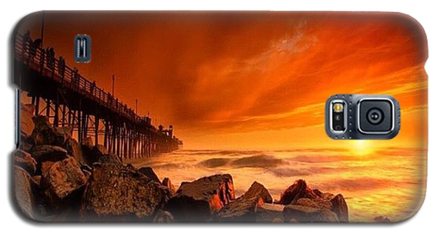  Galaxy S5 Case featuring the photograph Long Exposure Sunset At A North San #6 by Larry Marshall