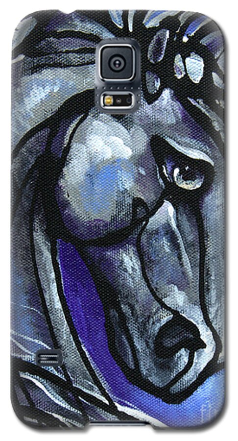Horse Galaxy S5 Case featuring the painting #9 May 31st #9 by Jonelle T McCoy