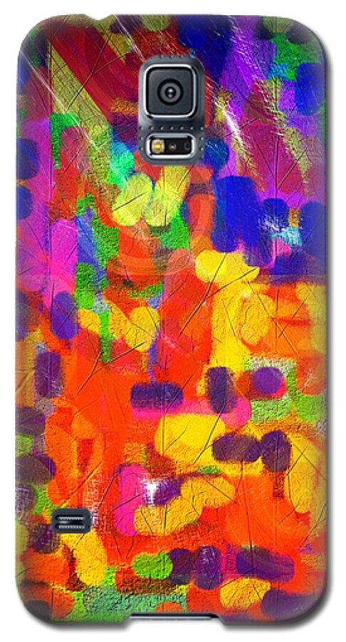 September Galaxy S5 Case featuring the digital art A Gust of September Wind by Mimulux Patricia No