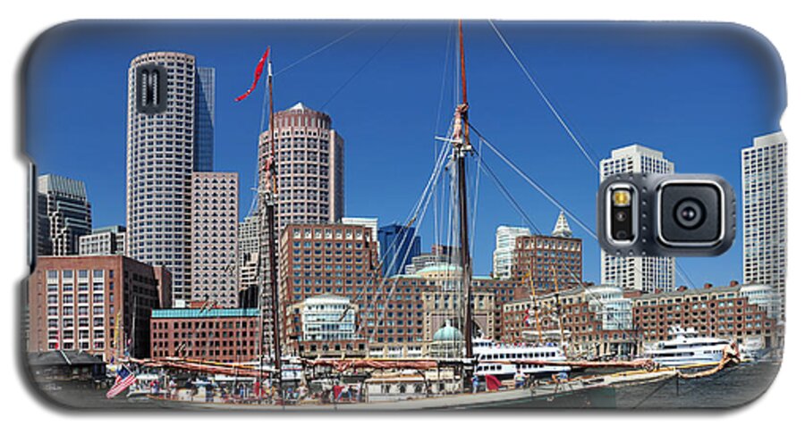 New England's Best Galaxy S5 Case featuring the photograph A Ship in Boston Harbor by Mitchell Grosky