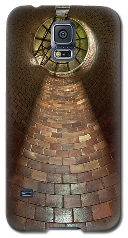 Silo Farm Galaxy S5 Case featuring the photograph A Silo of Light From Above by Jerry Cowart