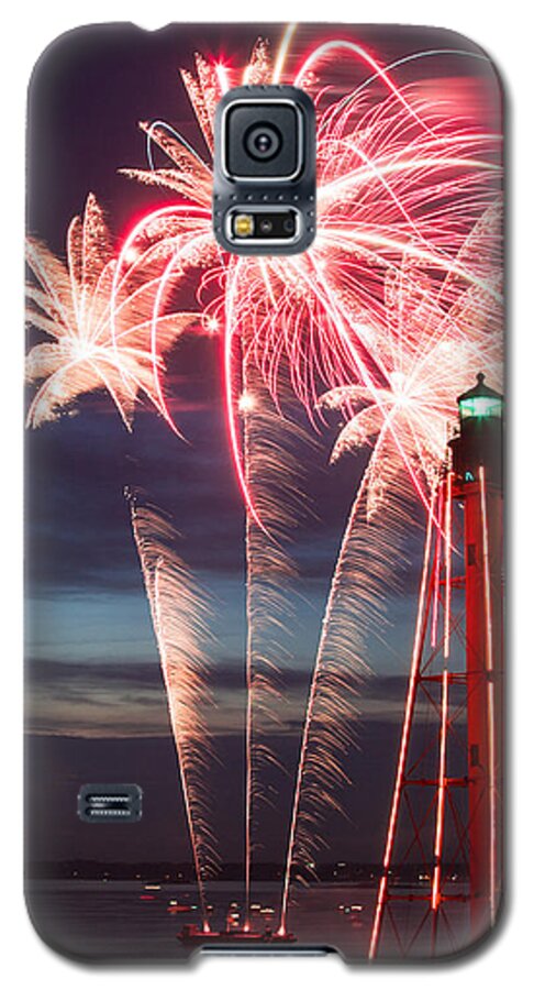 4th Of July Galaxy S5 Case featuring the photograph A Three Burst Salvo Of Fire For The Fourth Of July by Jeff Folger