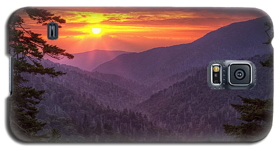 Smokies Galaxy S5 Case featuring the photograph A View at Sunset by Andrew Soundarajan
