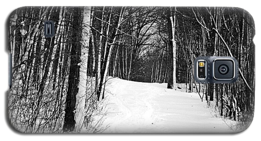 Walk Galaxy S5 Case featuring the photograph A Walk in Snow by Joe Faherty