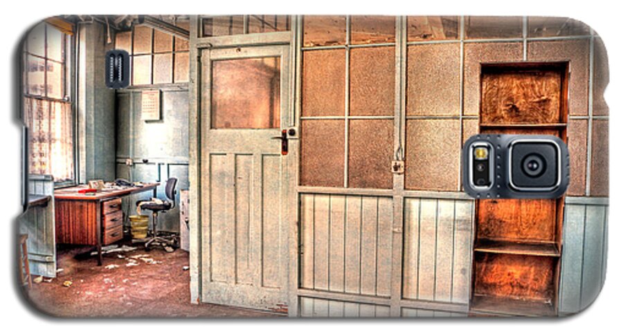 Abandoned Galaxy S5 Case featuring the photograph Abandoned Old Office by David Birchall