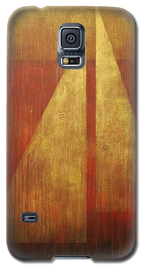 Sailing Galaxy S5 Case featuring the painting Abstract Sail by Glenn Pollard