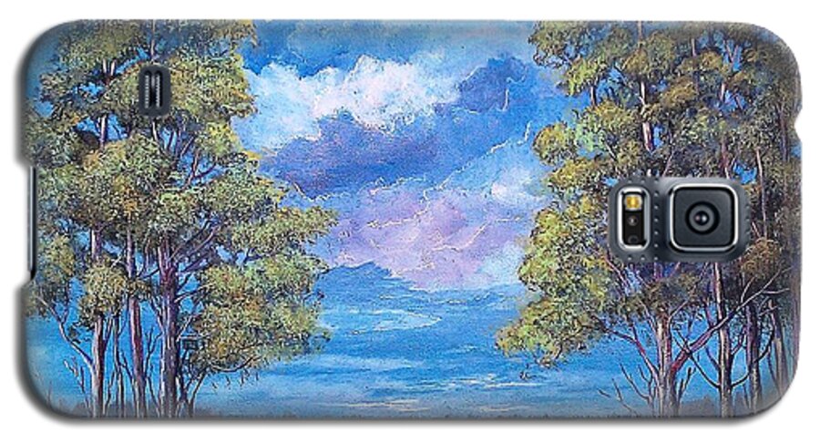 Landscape Galaxy S5 Case featuring the painting After the Rain by Suzanne Theis