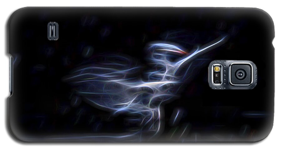 White Bird Galaxy S5 Case featuring the digital art Air Elemental 1 by William Horden