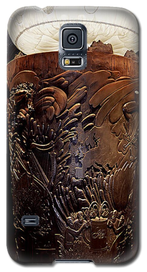 Beer Galaxy S5 Case featuring the digital art All Hail More Ale Guinness Totem by Richard Ortolano