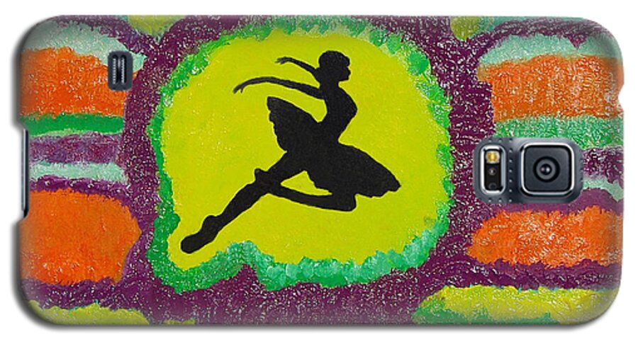 :  Ballet Galaxy S5 Case featuring the painting Allegro Attitude by Margaret Harmon