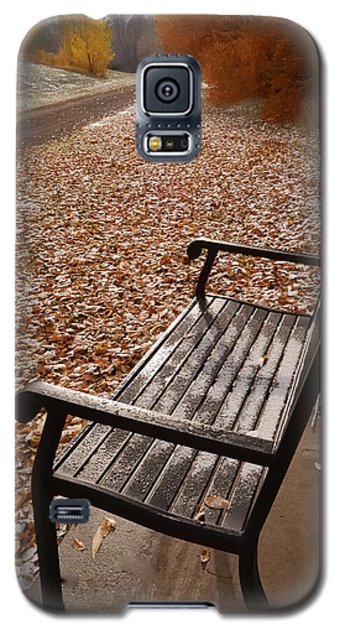 Benches Galaxy S5 Case featuring the photograph Alone With Autumn by Steven Milner