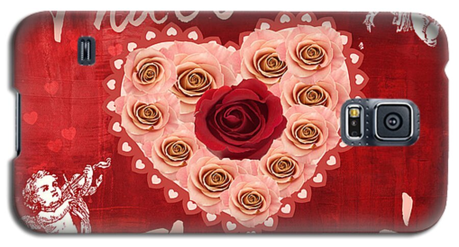  Digital Art Galaxy S5 Case featuring the digital art Amore Valentine by Mindy Bench