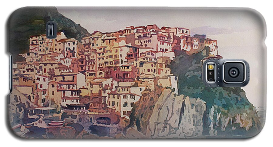Riomaggiore Galaxy S5 Case featuring the painting An Italian Jewel by Jenny Armitage