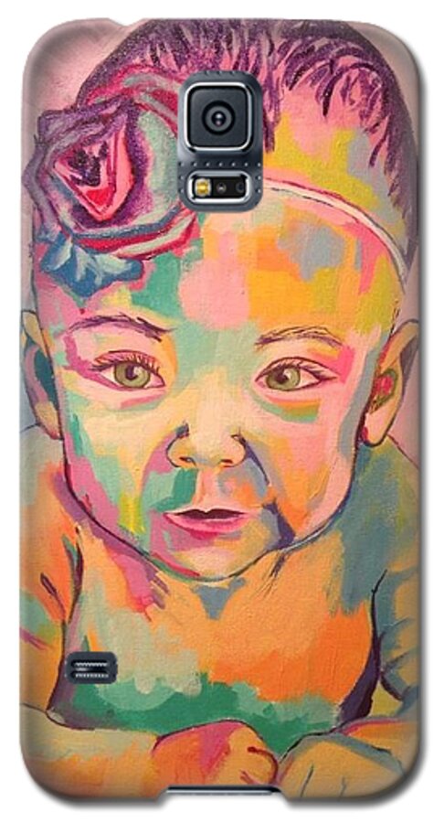 Andie Norris Galaxy S5 Case featuring the painting Andie by Janice Westfall