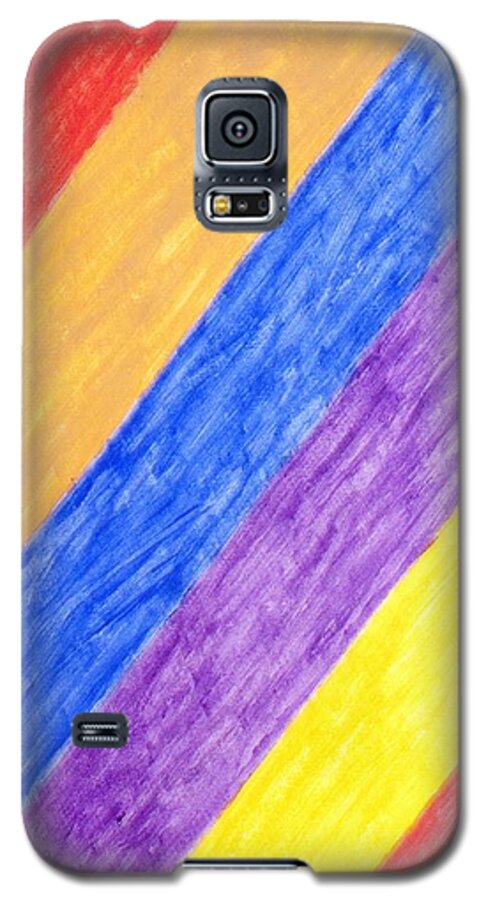 Angles Galaxy S5 Case featuring the painting Angles by Stormm Bradshaw