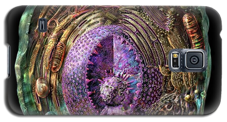Anatomical Galaxy S5 Case featuring the photograph Animal Cell by Russell Kightley/science Photo Library