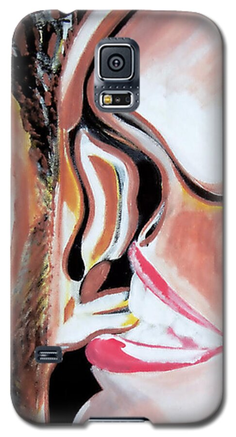 Ear Galaxy S5 Case featuring the painting Anticipation by Culture Cruxxx