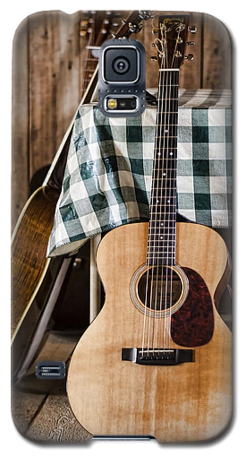Guitar Galaxy S5 Case featuring the photograph Appalachian Music by Heather Applegate
