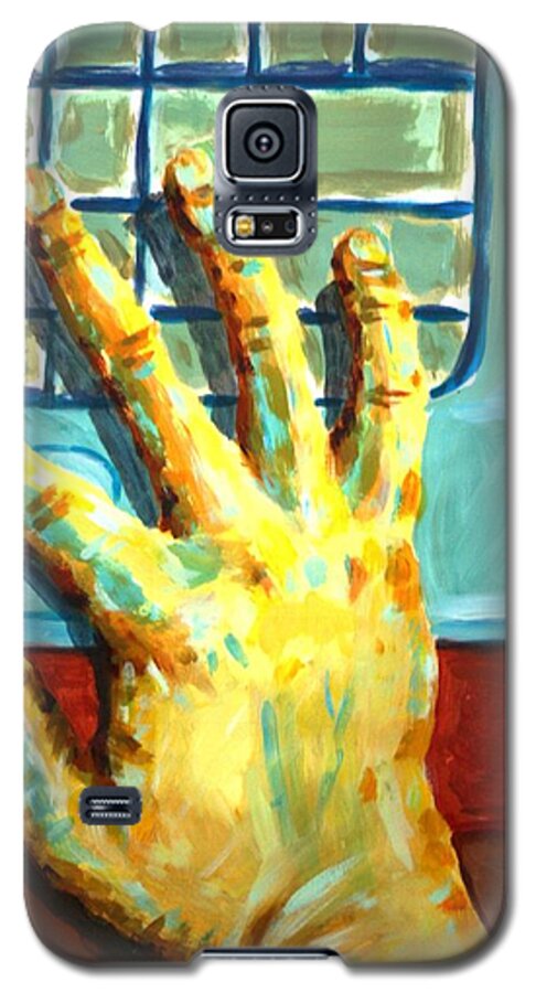 Hand Galaxy S5 Case featuring the painting Arbitrary Colors by Stacy C Bottoms