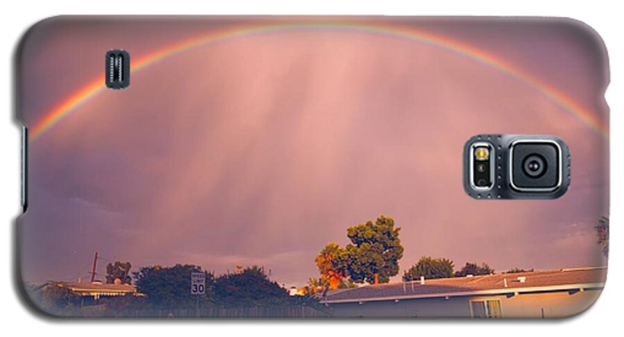 Rainbow Galaxy S5 Case featuring the photograph Arc of The Rainbow by Jeremy McKay