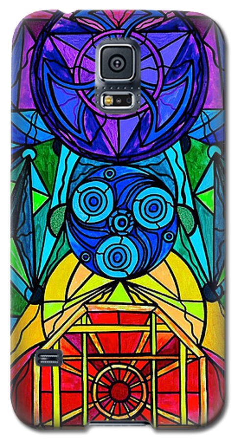  Galaxy S5 Case featuring the painting Arcturian Conjunction Grid by Teal Eye Print Store