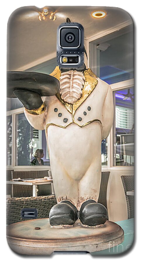 1920s Galaxy S5 Case featuring the photograph Art Deco Penguin Waiter South Beach Miami - HDR Style by Ian Monk