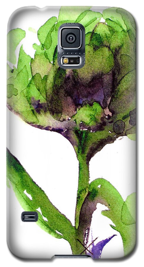 Artichoke Galaxy S5 Case featuring the painting Artichoke by Dawn Derman