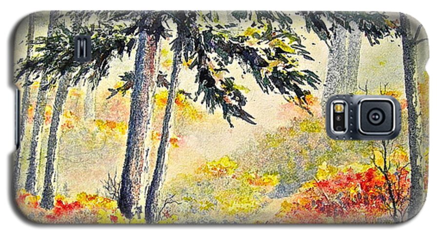 Watercolor Galaxy S5 Case featuring the painting As the Fog Lifts by Carolyn Rosenberger