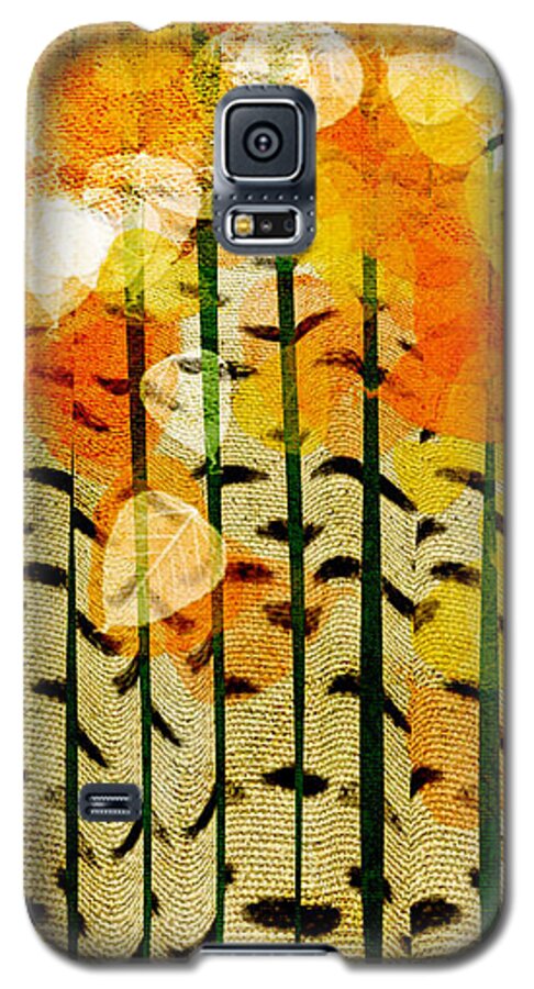Abstract Galaxy S5 Case featuring the digital art Aspen Colorado Abstract Square 4 by Andee Design
