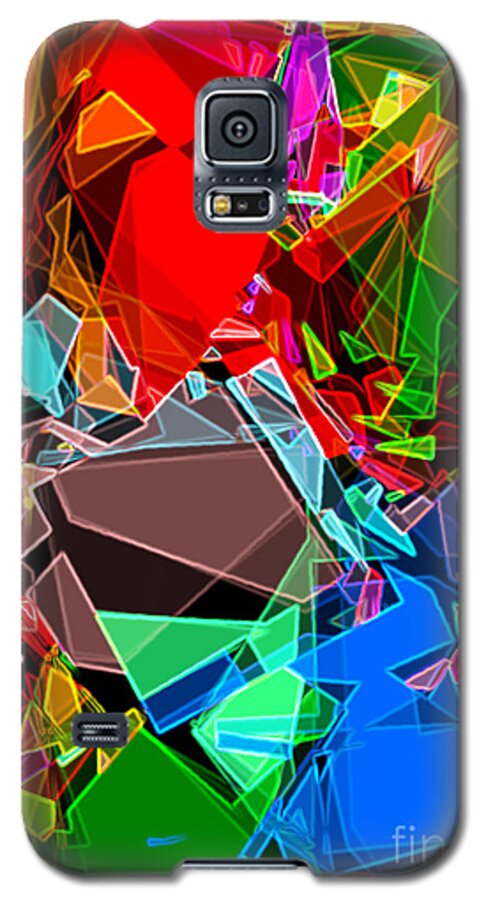 Abstract Art Galaxy S5 Case featuring the digital art Astratto - Abstract 52 by - Zedi -