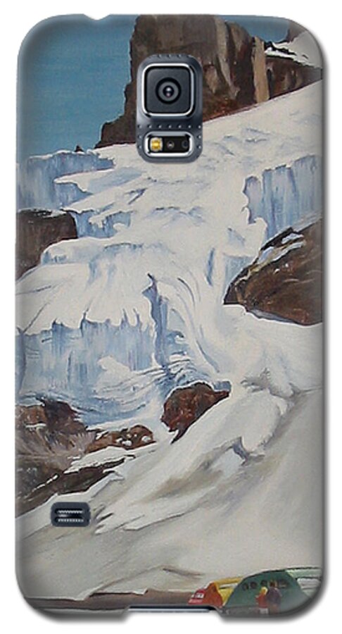 Galcier Galaxy S5 Case featuring the painting Athabaska 1956 by Lin Grosvenor