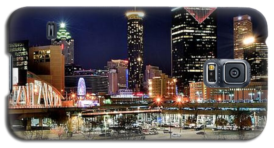 Atlanta Galaxy S5 Case featuring the photograph Atlanta Panoramic View by Frozen in Time Fine Art Photography