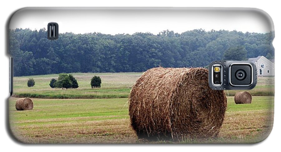 Country Galaxy S5 Case featuring the photograph Bales in Solebury by Christopher Plummer