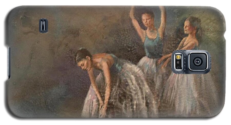 Ballet Dancers Galaxy S5 Case featuring the painting Ballet Dancers by Susan Bradbury