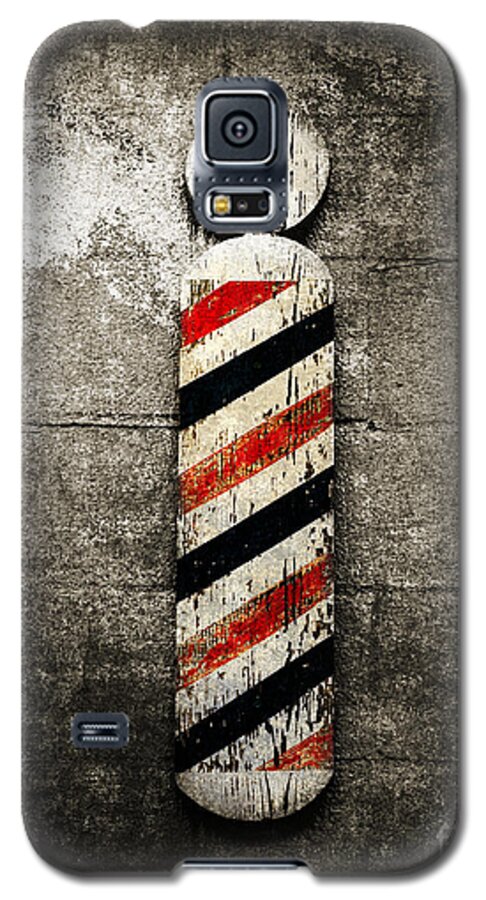 Barber Pole Galaxy S5 Case featuring the photograph Barber Pole Selective Color by Andee Design