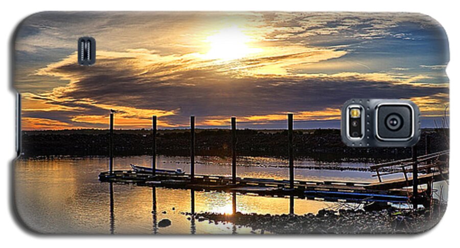 Netarts Galaxy S5 Case featuring the photograph Bay Sunset by Chriss Pagani