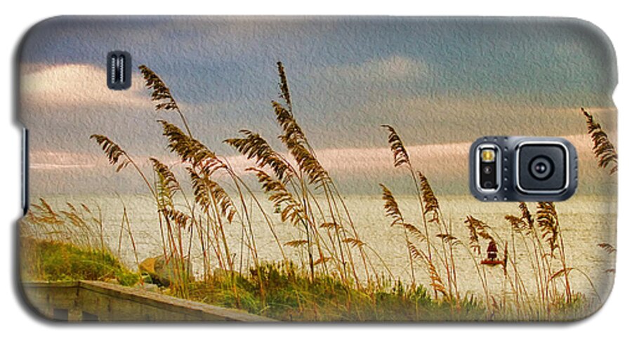 Beach Galaxy S5 Case featuring the photograph Beach Grass by Deborah Benoit