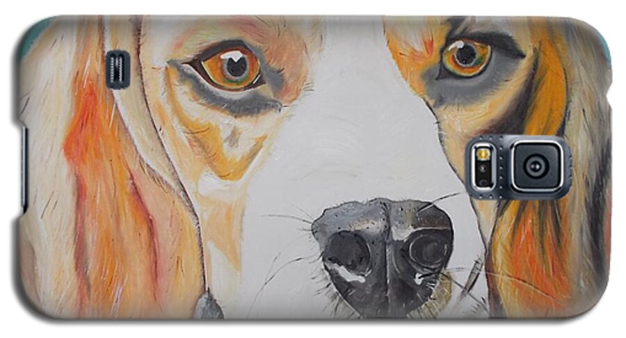 Dog Galaxy S5 Case featuring the painting Beagle by PainterArtist FIN