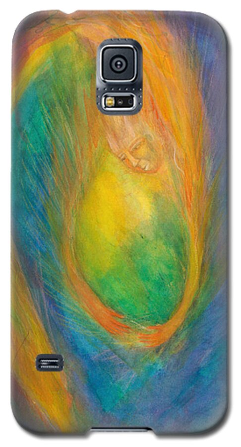 Beginnings Galaxy S5 Case featuring the painting Beginnings by Suzy Norris