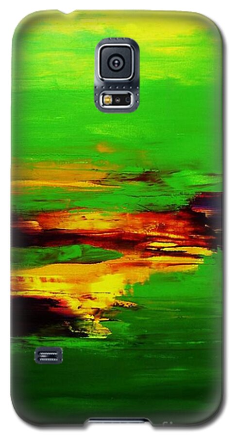 Abstract Galaxy S5 Case featuring the painting Being and Becoming by Frances Ku