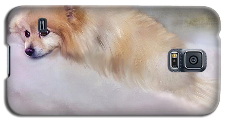 Dogs Galaxy S5 Case featuring the painting Bella Boo by Colleen Taylor