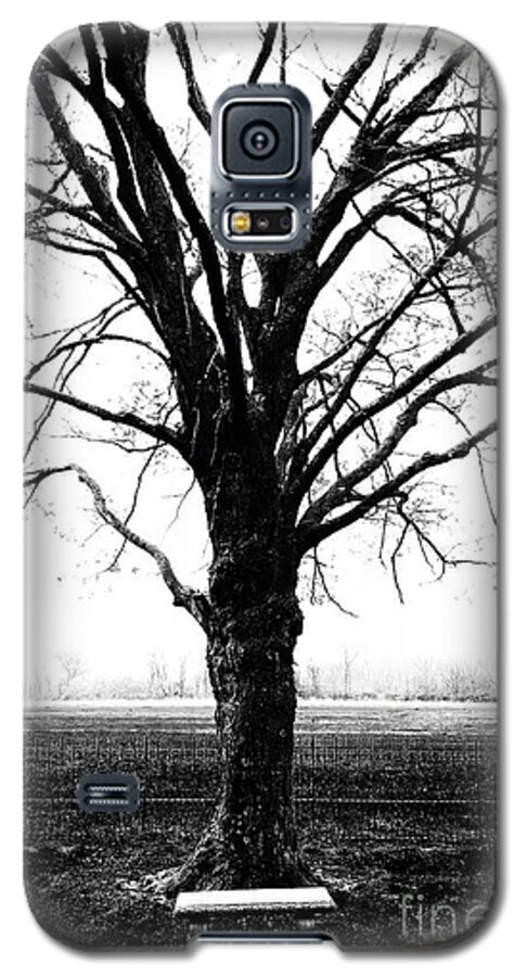Bench Galaxy S5 Case featuring the photograph Bench in Cold Winter by Danny Hooks
