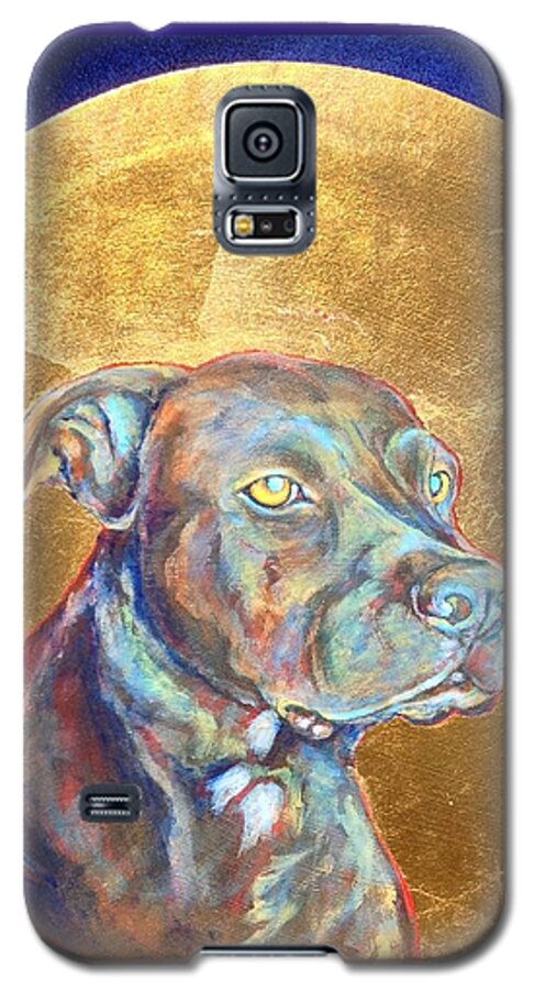 Dog Galaxy S5 Case featuring the painting Beowulf by Ashley Kujan