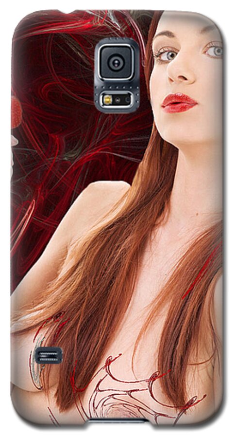 Fractal Galaxy S5 Case featuring the photograph Berry Delightful by Sylvia Thornton