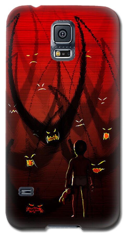 Boy Galaxy S5 Case featuring the digital art Betes Noires by Matthew Lindley