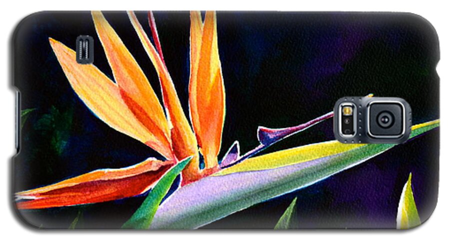 Flora Galaxy S5 Case featuring the painting Bird of Paradise by AnnaJo Vahle