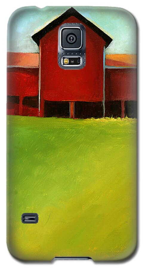 Barn Galaxy S5 Case featuring the painting Bleak House Barn 2 by Catherine Twomey